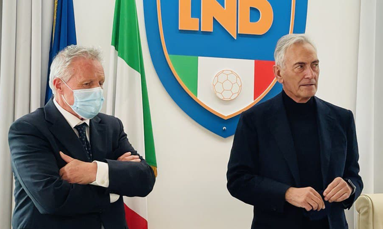 Il Presidente FIGC Gravina incontra i dipendenti della LND