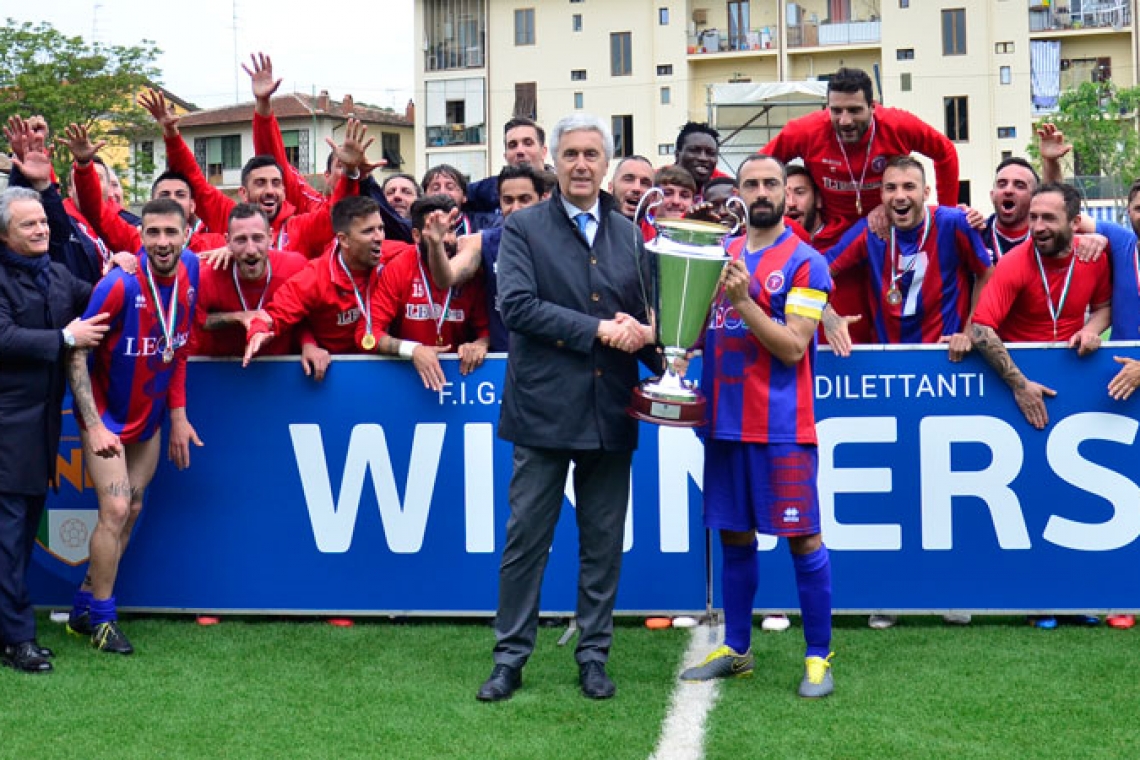 Il Casarano conquista la Coppa Italia Dilettanti. Battuto 2-1 il Caldiero Terme nella finale di Firenze