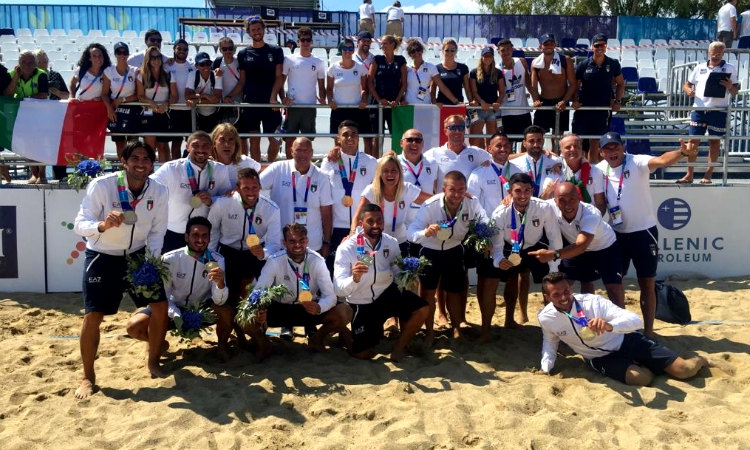 Giochi del Mediterraneo sulla spiaggia: L’Italia batte il Portogallo per 7-5 e si prende la medaglia d’oro