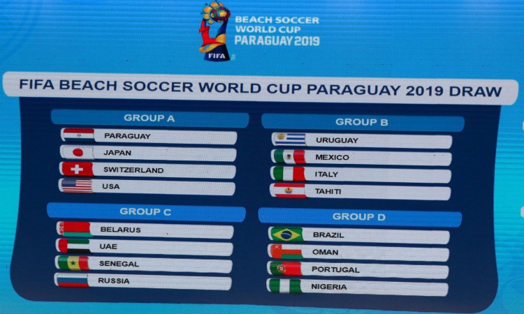FIFA Beach Soccer World Cup Paraguay: L’Italia nel girone B con Uruguay, Messico e Tahiti