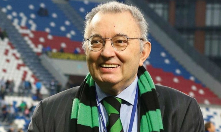 Minuto di raccoglimento in memoria di Giorgio Squinzi, patron del Sassuolo