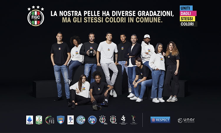 #UNITIDAGLISTESSICOLORI:  la campagna antidiscriminazione della FIGC arriva sui campi della LND