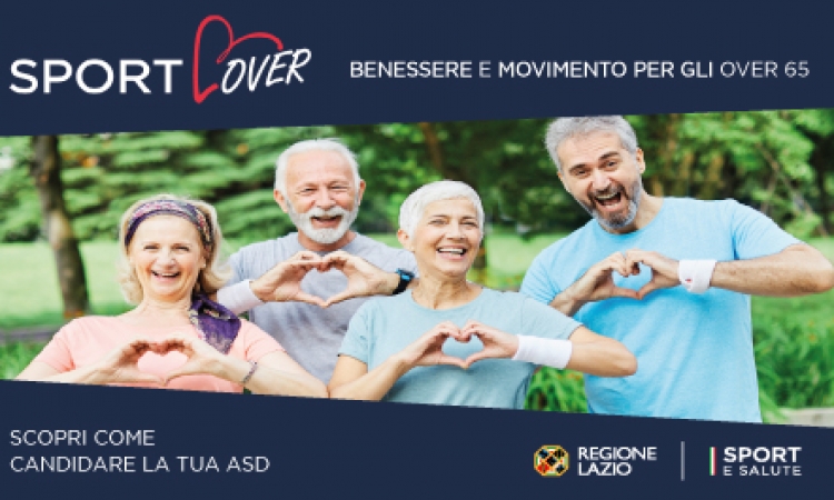 Sport LOVER, il progetto dedicato agli over 65 di Regione Lazio e Sport e Salute