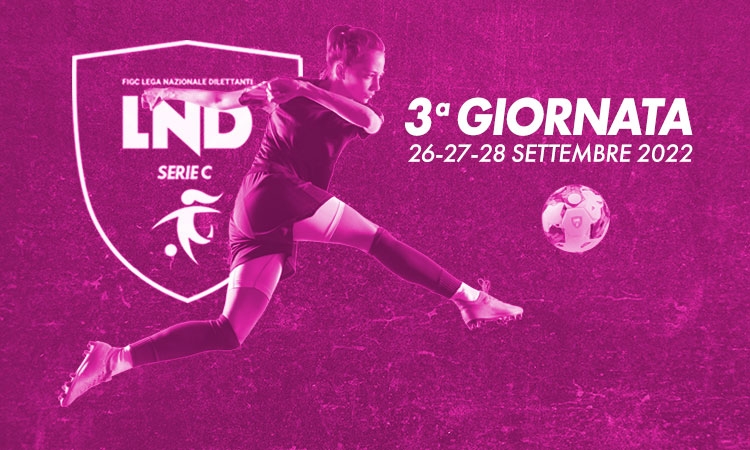 Terza giornata: squadre in campo il 26, 27 e 28 settembre