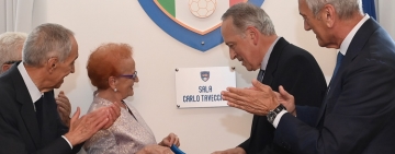 La Sala del Consiglio Direttivo della LND intitolata a Carlo Tavecchio