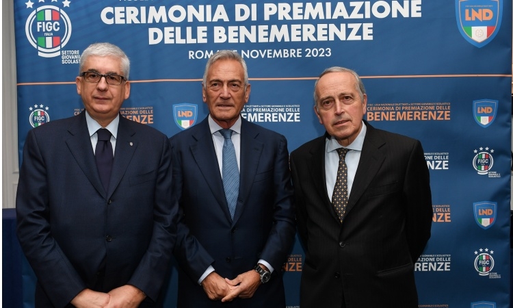 Benemerenze LND: premiati dirigenti e società per la passione, l’impegno e il senso di responsabilità