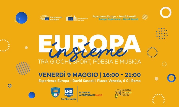 Giornata dell’Europa 2025: tutte le iniziative a Roma. "Il calcio a portata di mano" della LND ad Europa Insieme