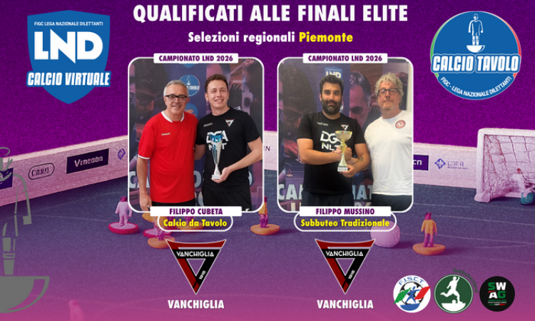 Calcio Tavolo: in Piemonte è Vanchiglia pigliatutto