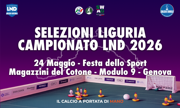 Calcio Tavolo: la Liguria in campo alla Festa dello Sport di Genova